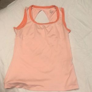Women’s Nike tennis/yoga peach tank top